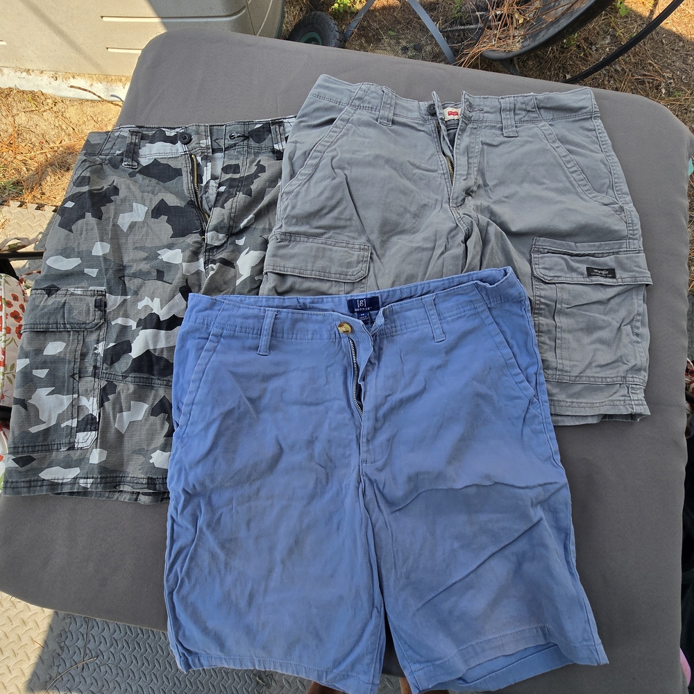 Lot Of Three Pair Of Mens Shorts 32